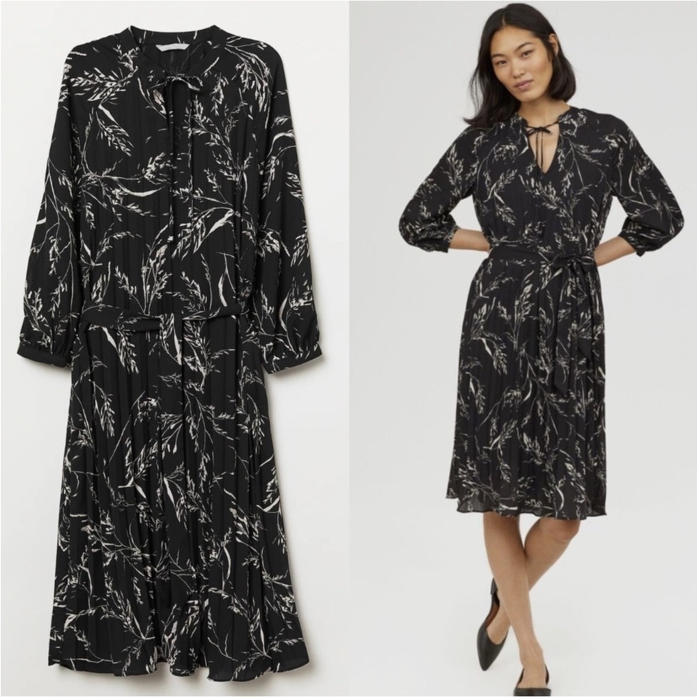 💜FirmPrice💜 H&M pleated wrap dress - Picture 2 of 11